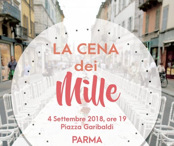 La Cena dei Mille invade il centro storico di Parma martedì 4 settembre