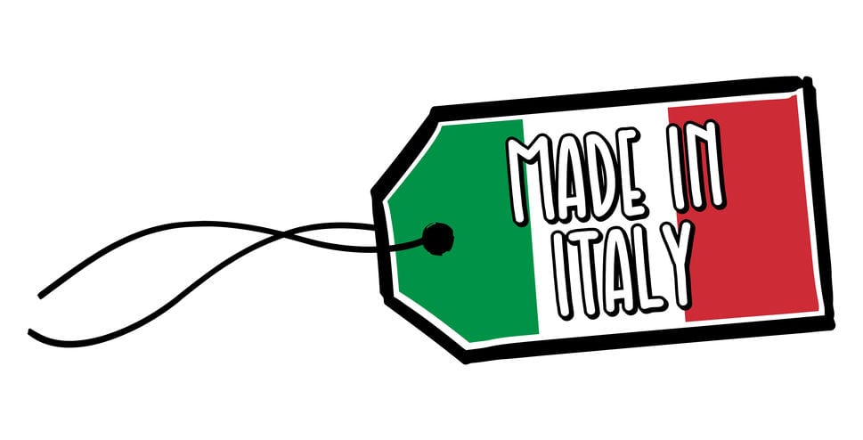 Made in Italy Label.