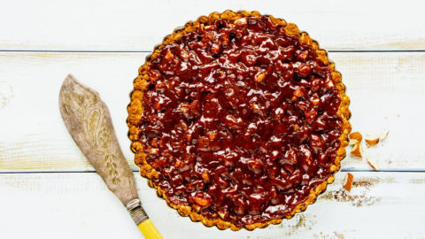 crostata mandorle e cioccolato